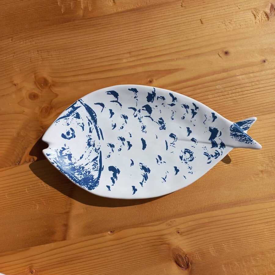 Objets de Bibi - Batela Vassoio in ceramica a forma di pesce