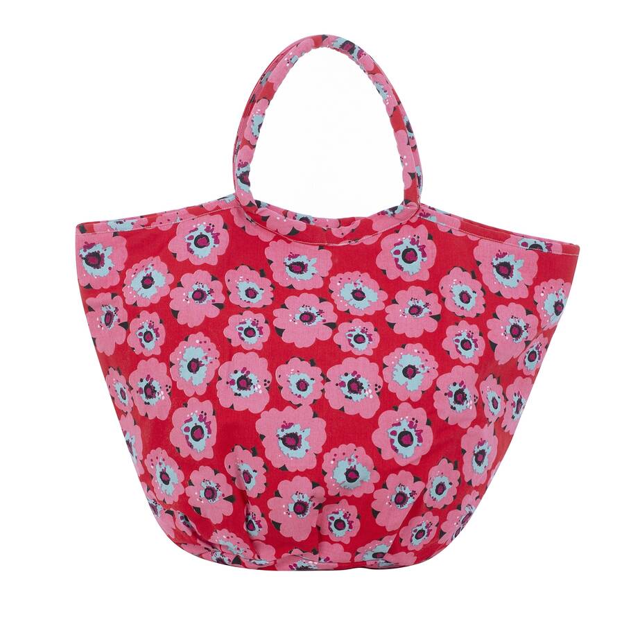 Objets de Bibi - Overbeck & Friends Shopper Bag Lilly Rosso e rosa